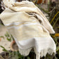Eri Muffler Offwhite With Yellow Stripe